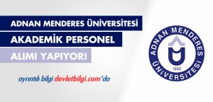 Adnan Menderes Üniversitesi Akademik Personel Alımı