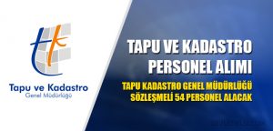 Tapu Kadastro Genel Müdürlüğü 2017 Personel Alımı
